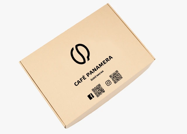 brązowe opakowanie fasonowe z nadrukiem, które podkreśli aromat i smak twojej kawy